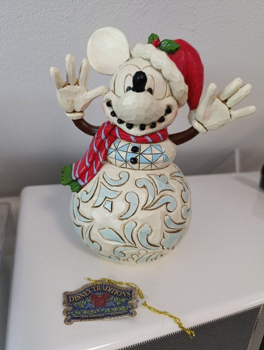 Enesco/Disney - Jim Shore - Figur - Mickey Mouse - 6008976 Snowy Smiles Schneemann in OVP Disney Traditions - Harpiks