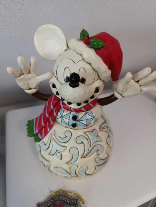 Enesco/Disney - Jim Shore - Figur - Mickey Mouse - 6008976 Snowy Smiles Schneemann in OVP Disney Traditions - Harpiks