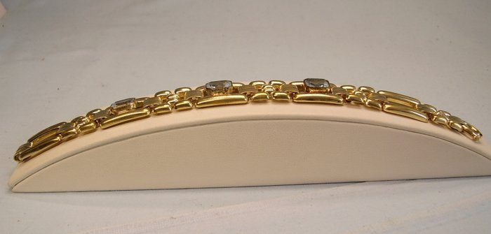 Ingen mindstepris - Armbånd Skum guld/guld dobbelt -  12.00ct. tw. Spinel - Art Deco værk omkring 1920