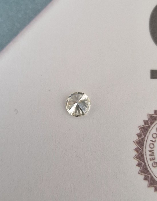 1 pcs Diamant  (Natur)  - 0.40 ct - Rund - J - SI2 - International Gemological Institute (IGI) - Premium Diamant EX VG VG