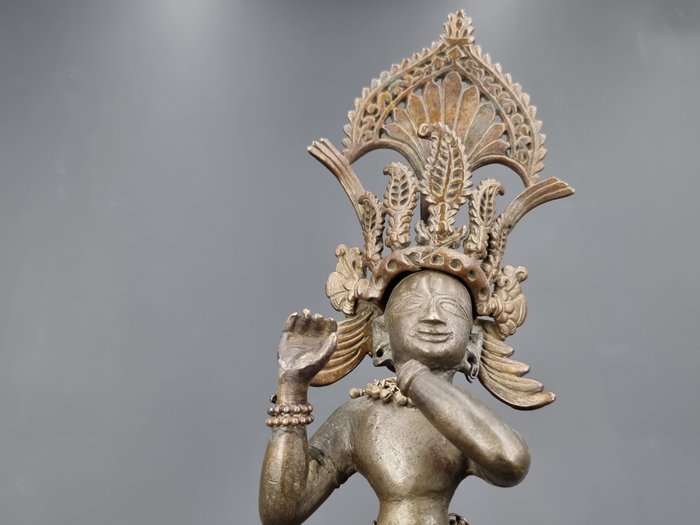 Krishna Velugopala – 35.5 - Bronze messing - Indien - 18./19. århundrede