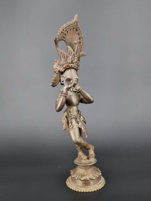 Krishna Velugopala – 35.5 - Bronze messing - Indien - 18./19. århundrede