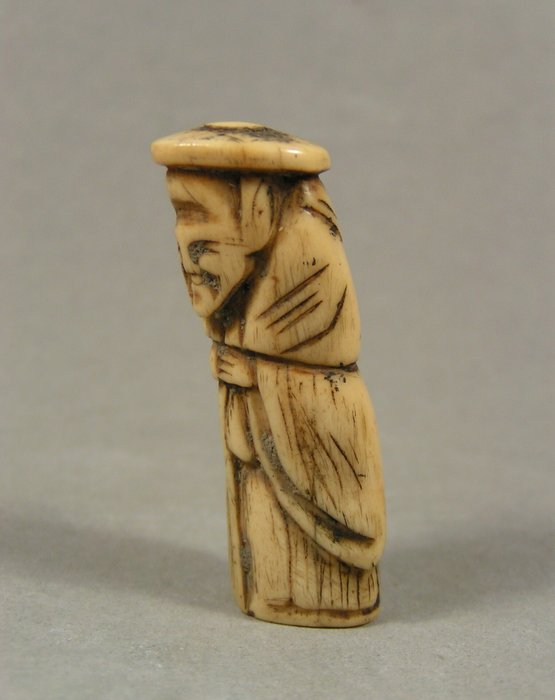 'Katabori netsuke' fra Tekkai - Staghorn - Japan - Edo-perioden (1600-1868)