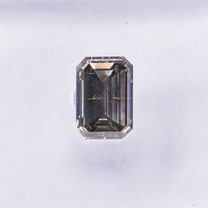 Ingen mindstepris - 1 pcs Diamant  (Naturfarvet)  - 0.36 ct - Smaragd - Fancy Grå, Grønlig Gul - SI2 - International Gemological Institute (IGI)