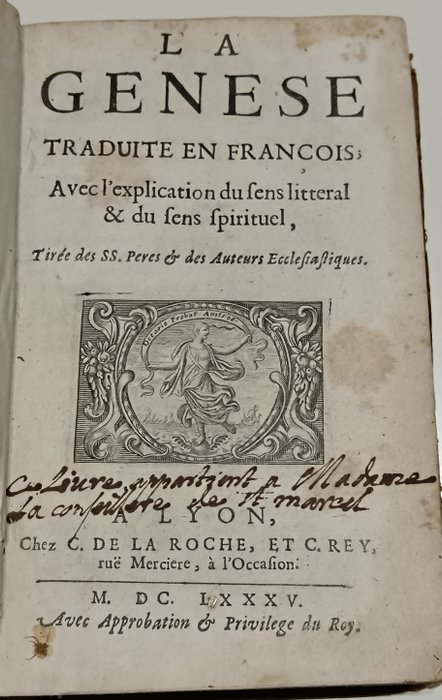 SS Peres Des Auteurs Ecclesiastiques - La Genèse - 1685