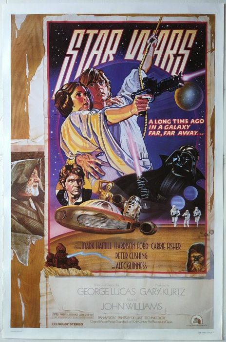 Drew Struzan - Star Wars Episode IV: A New Hope - RARE !! Original Circus 15Th Anniversary (1992 Official reprint) US Release Poster - Rolled - MINT