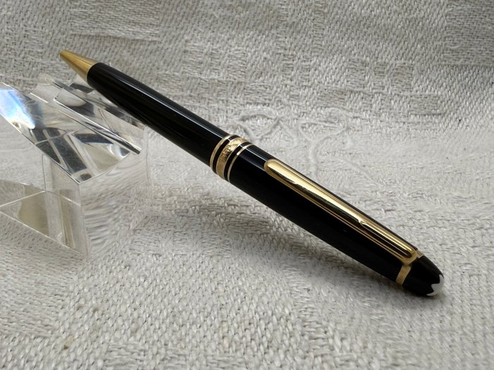 Montblanc - Meisterstück Classique Black Resin  Gold - Kuglepen