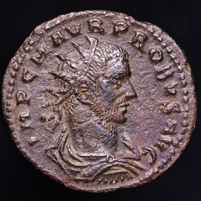 Romarriket. Probus (AD 276-282). Antoninianus from Tripolis mint. CLEMENTIA TEMP  (Ingen mindstepris)