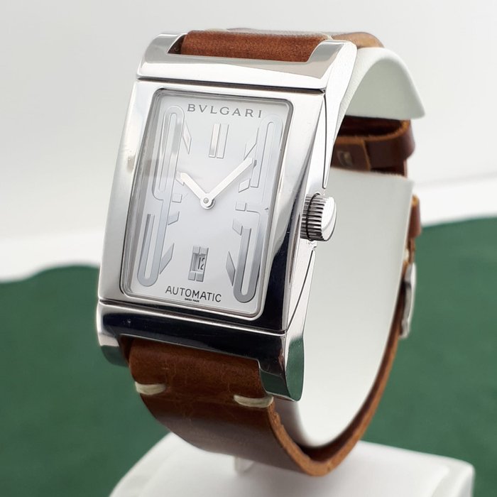 Bvlgari - Rettangolo Automatic - RT 45 S - Mænd - 2011-nu