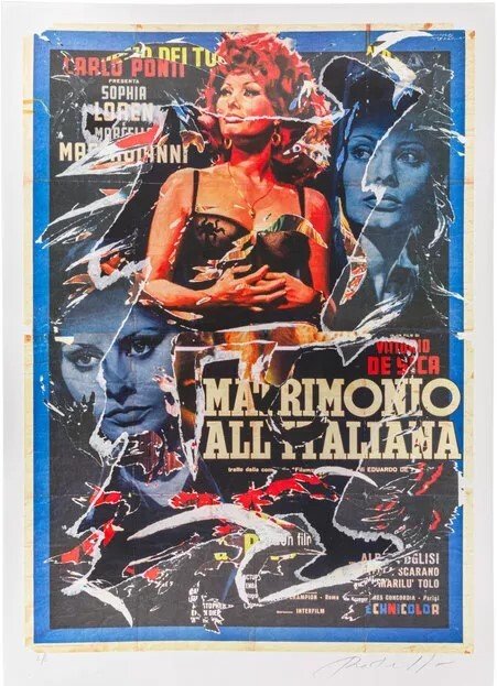 Mimmo Rotella (1918-2006) - Matrimonio all'Italiana