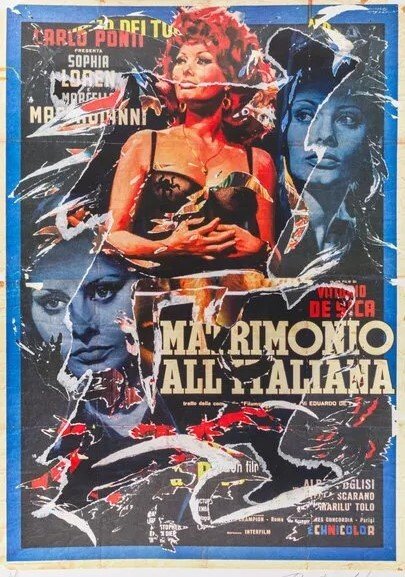 Mimmo Rotella (1918-2006) - Matrimonio all'Italiana