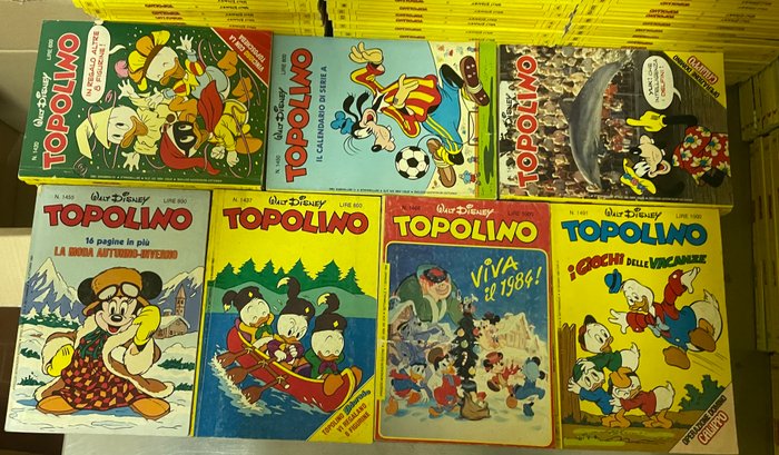 Topolino 1404/1499 - Sequenza semi completa - 86 Comic - Første udgave - 1982/1984