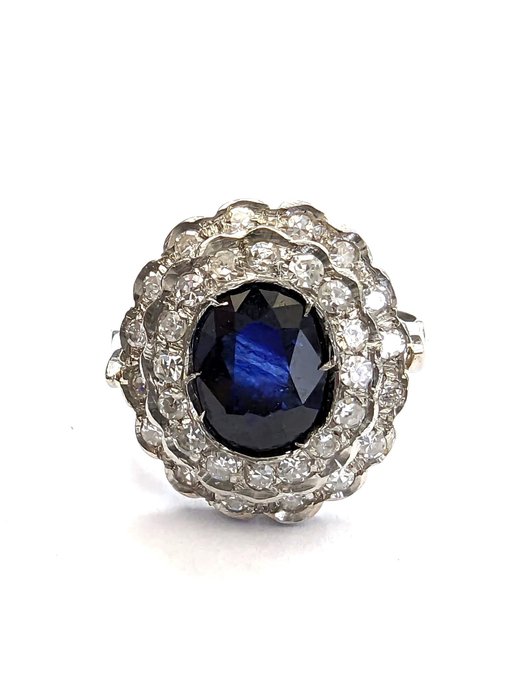 Ring Platin Safir