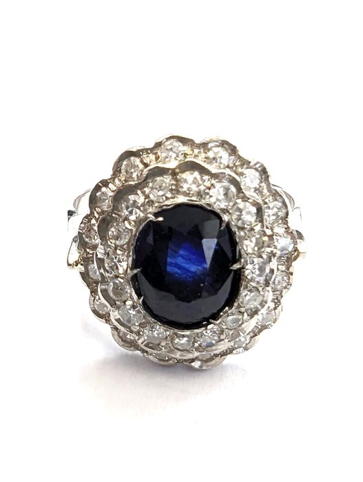 Ring Platin Safir