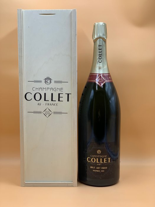 Collet, Art Déco - Champagne 1er Cru, Brut - 1 Dobbelt Magnum/Jeroboam (3,0 L)