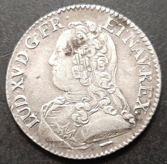 Frankrig. Ludvig 15. (1715-1774). 1/5 Ecu aux branches d'olivier 1727-W, Lille