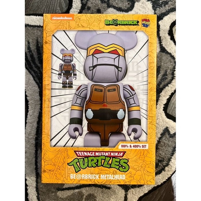 Medicom Toy Be@rbrick - Metalhead (Teenage Mutant Ninja Turtles) 400%  100% set Bearbrick