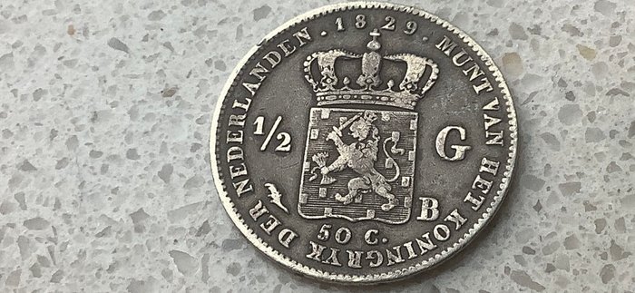 Holland. Willem I (1813-1840). 1 Gulden 1829/3