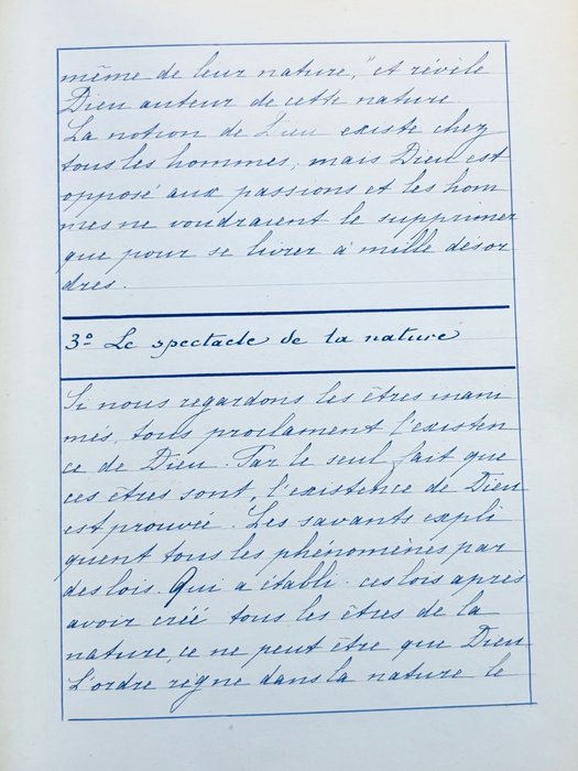 [Manuscrit] Noemi Rousselle - Paroisse de Saint-Thomas d'Aquin - Analyse Religieuse. Catéchisme de Persévérance. - 1896-1898