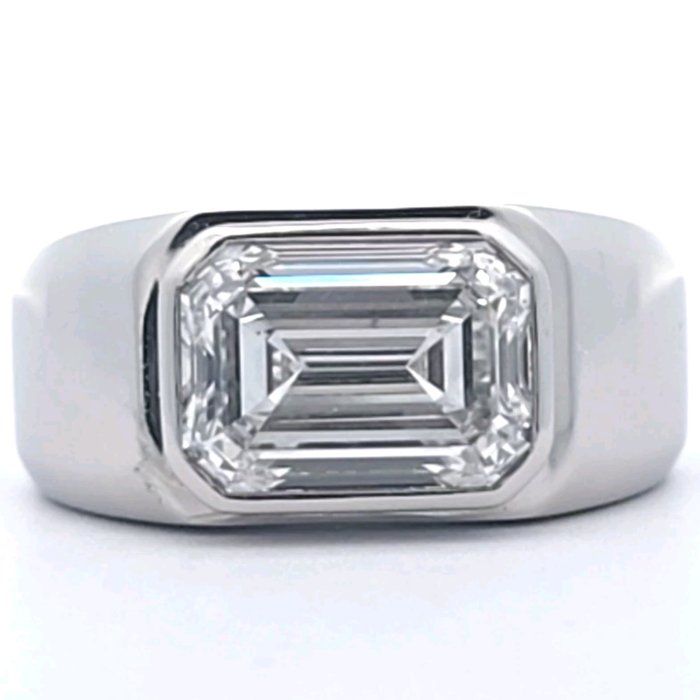 Ring Platin -  503ct tw Diamant (Laboratoriedyrket) - HERRERING EVS1