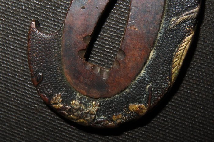 Katana - Kobber - Houou Phoenix Daisho Tsuba : C4-313 - Japan - Edo-perioden (1600-1868)