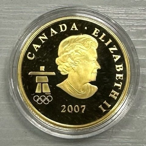 Canada. 75 Dollars 2007 Jeux Olympiques de Vancouver - Bernaches du Canada, Proof