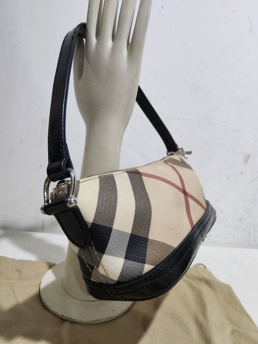 Burberry - Baguette Bag - Classic Check Bag - Anni 2000 - Skuldertaske