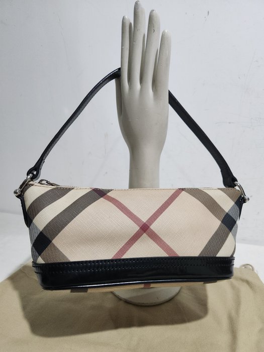 Burberry - Baguette Bag - Classic Check Bag - Anni 2000 - Skuldertaske