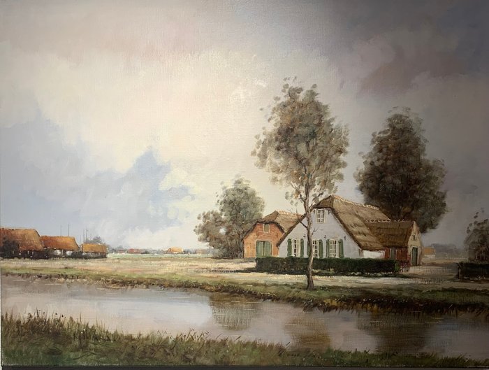 B.H. Slotman (1939) - Boerderij aan de vaart