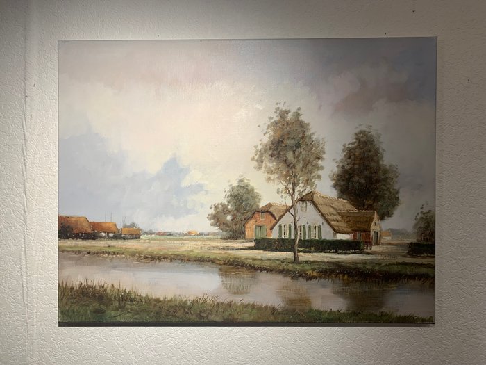 B.H. Slotman (1939) - Boerderij aan de vaart