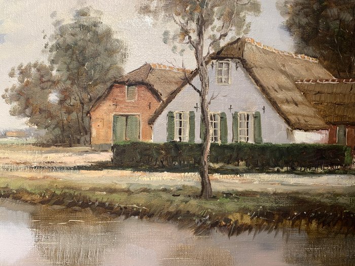 B.H. Slotman (1939) - Boerderij aan de vaart