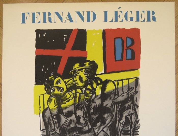 Fernand Léger (1881-1955) - Affiche originale d'exposition - La Ville - Imp. Mourlot