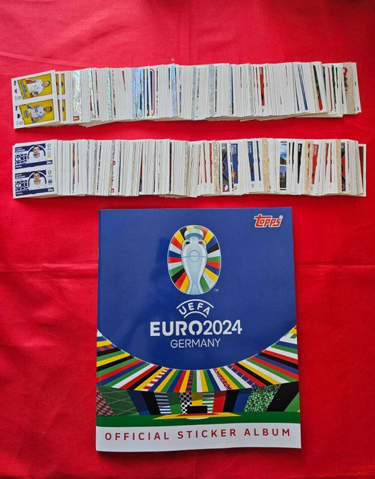 Topps Euro 2024 album vuoto + set completo (no SP, without SP) Complete Set