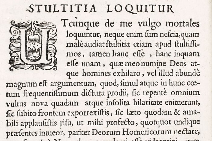 Erasmo - Colloquia Familiaria + Stultitia Laus - 1712