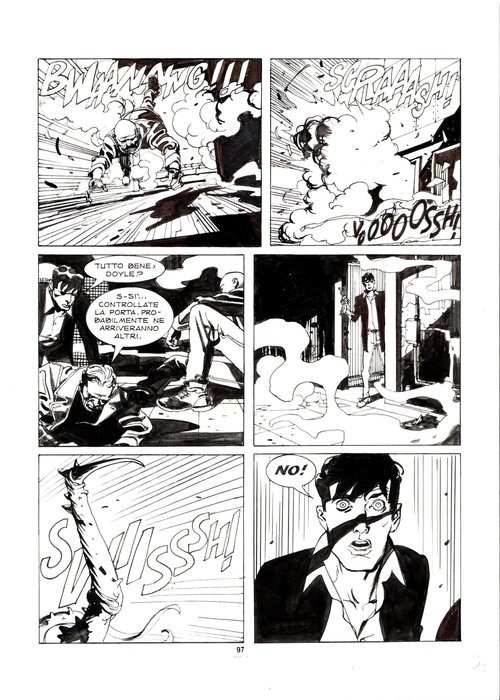 Mari, Nicola - 1 Original page - Dylan Dog Speciale #13 - "Goliath" - 1999