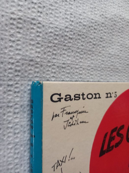 Gaston T5 - Les Gaffes d'un gars gonflé - C - 1 Album - Første udgave - 1967