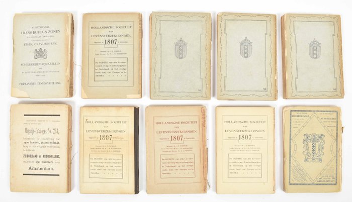 [Almanac] - Amsterdamsch Jaarboekje (11 vols.) - 1888-1904