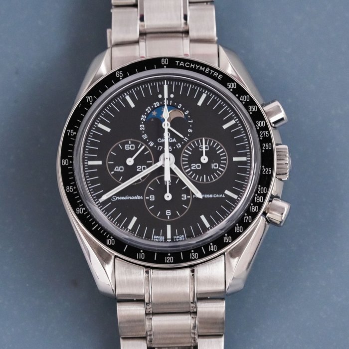 Omega - Speedmaster Professional Moonwatch Moonphase - 38765031 - Mænd - 2011-nu