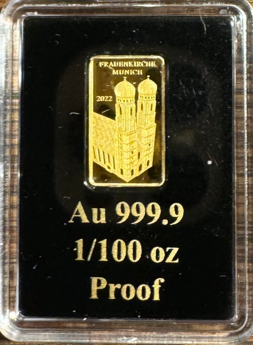 Fiji. 5 Dollars 2022 Frauenkirche Munchen, 1/100 Oz (.999) Proof  (Ingen mindstepris)