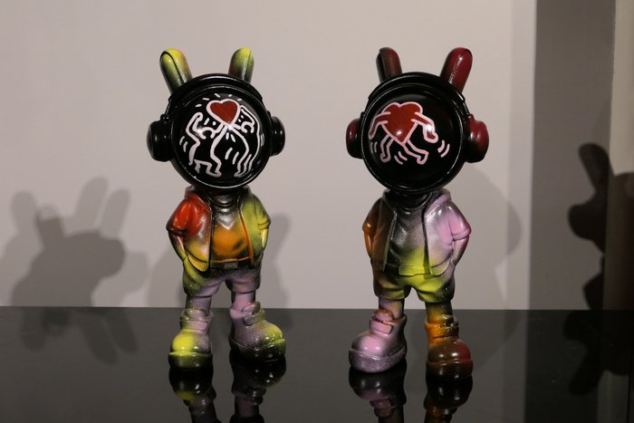 Rich'ART - Lot de 2 Astronautes version Keith Haring