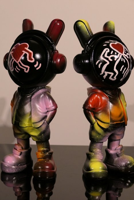 Rich'ART - Lot de 2 Astronautes version Keith Haring