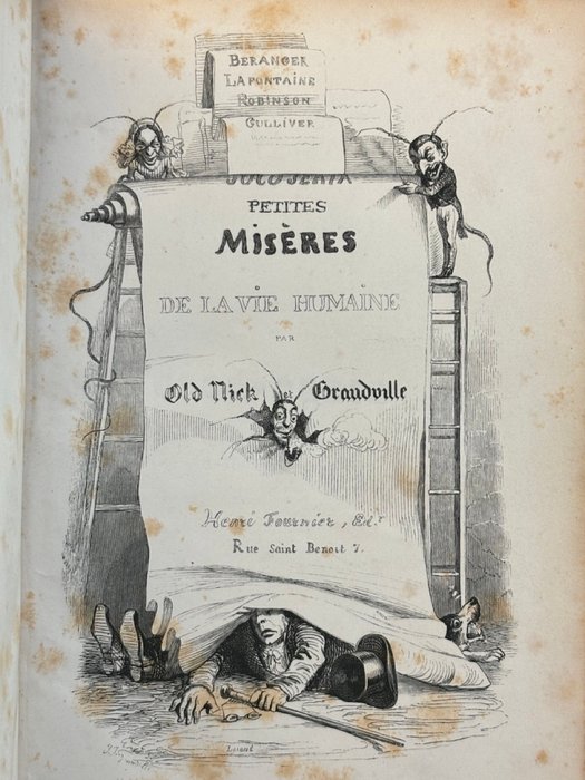 Old Nick / JJ Grandville - Petites misères de la vie humaine - 1843