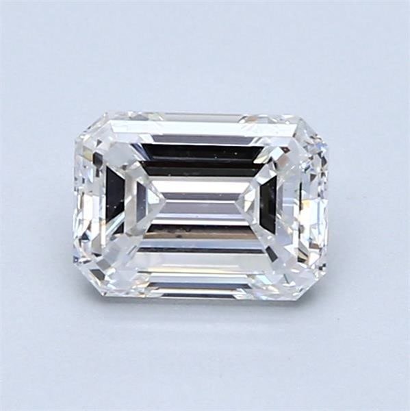 1 pcs Diamant  (Natur)  - 1.00 ct - Smaragd - E - VS1 - Gemological Institute of America (GIA)