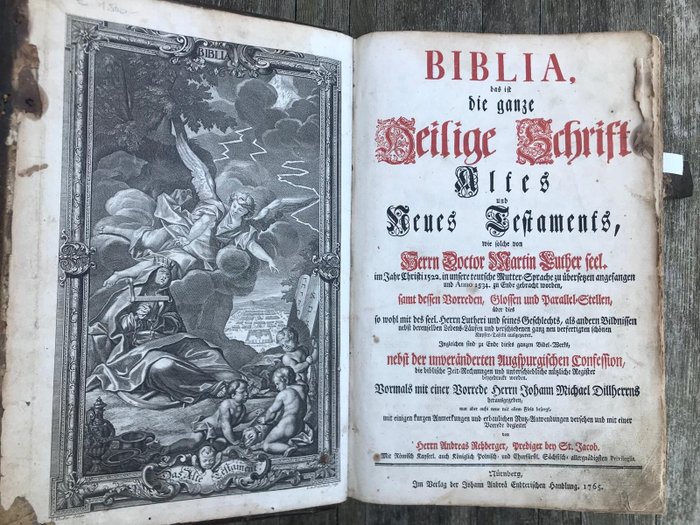 [Rehberger-Bibel] Biblia Das ist die ganze Heilige Schrift Altes und Neues Testament - 1765