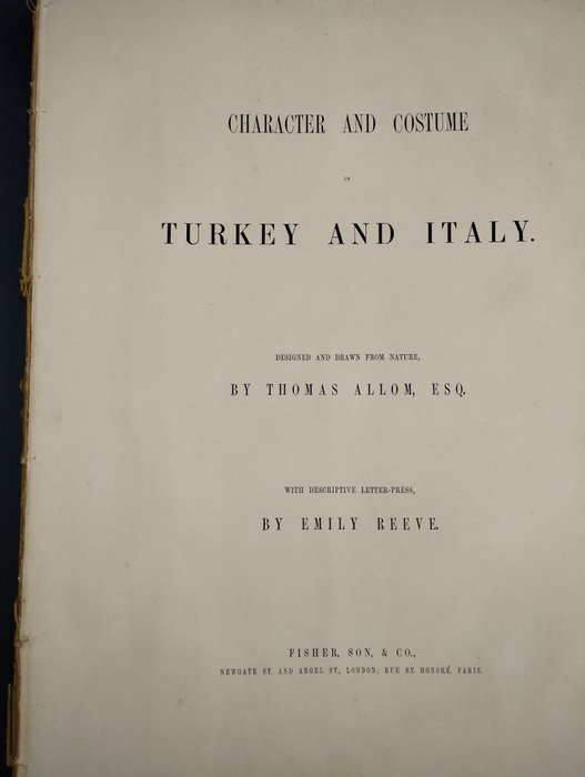 Thomas Allom - Character and Costume in Turkey and Italy - 1839