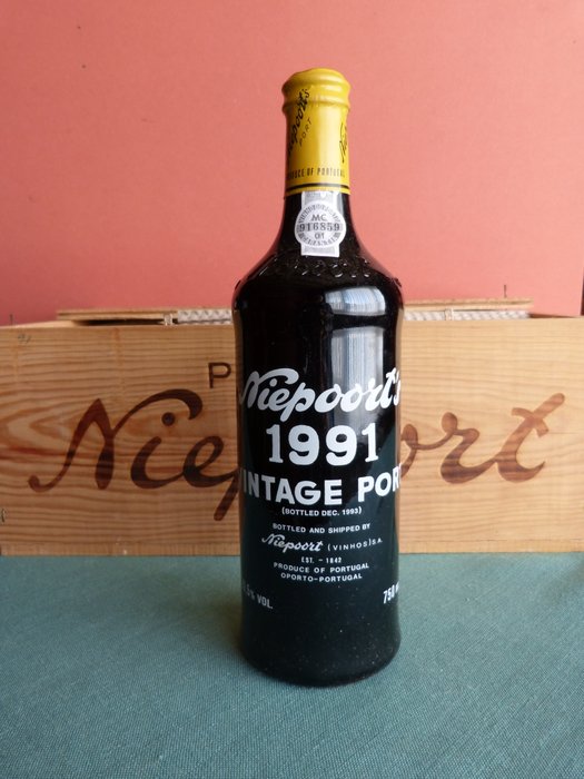 1991 Niepoort - Vintage Port - Flasket 1993 -  Douro  - 6 Flasker (0,75 L)