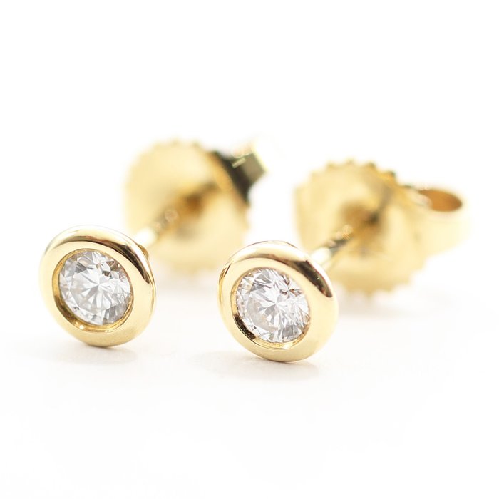 Ingen mindstepris - Tiffany  Co. - Øreringe - Diamonds by the Yard Earrings - 18 kraat Gulguld