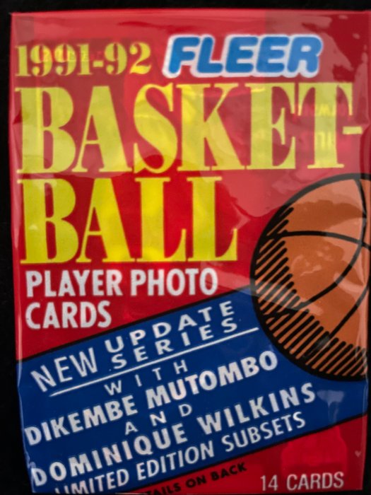 Skybox 90/91 - Fleer 91/92 - NBA Hoops 93/94 - 10 Booster pack - Næsten så god som ny (NM)