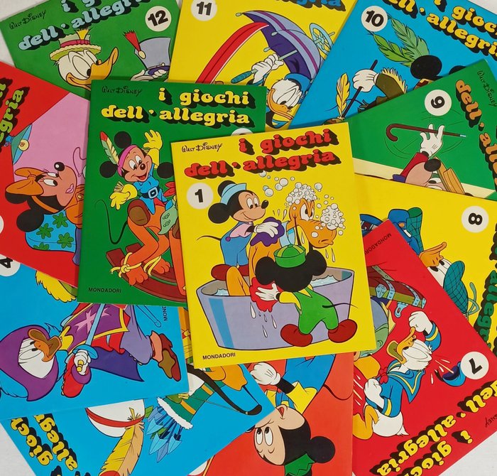 I giochi dell' allegria n. 1/12 - serie completa Disney - 12 Comic - 1976