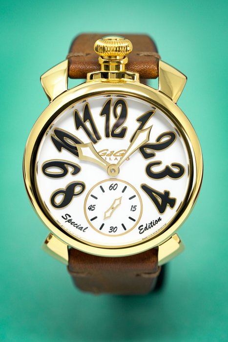 GaGà Milano - Manuale 48MM Special Edition Gold PVD Watch - All Taxes Included - 5018SE03Y0CVNM0 - Mænd - 2011-nu